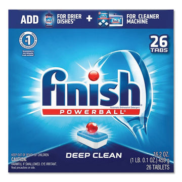 FINISH® Powerball Dishwasher Tabs, Fresh Scent, 26-box, 8 Boxes-carton freeshipping - TVN Wholesale